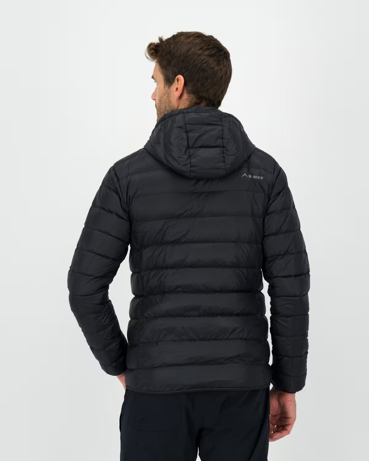 K-WAY Men’s Logan Down Hooded Puffer Jacket