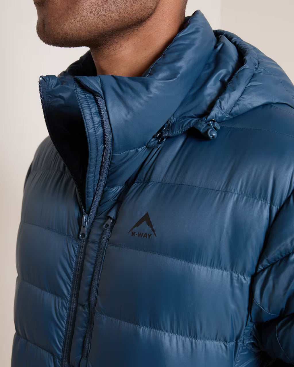 K-WAY Men’s Logan Down Hooded Puffer Jacket