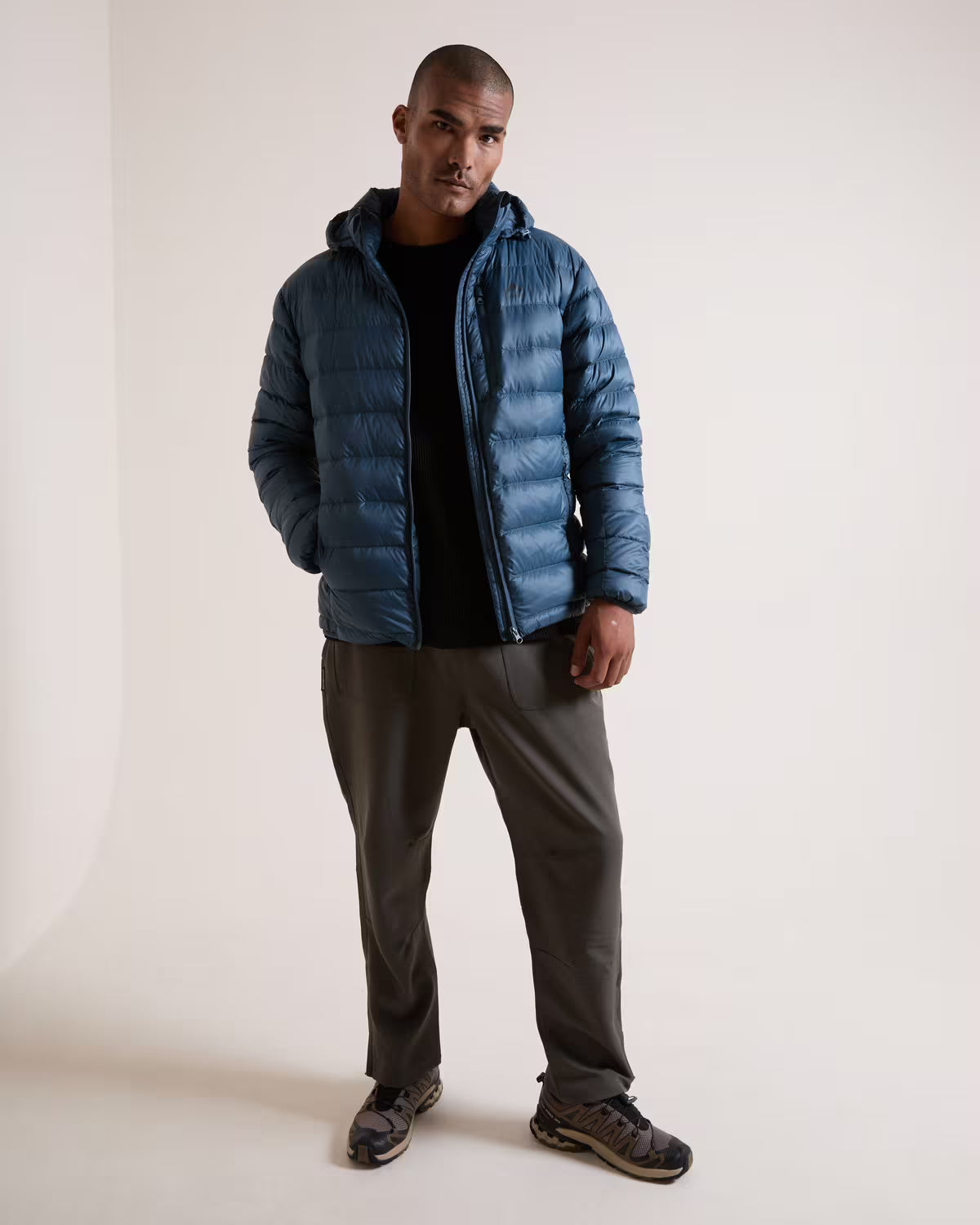 K-WAY Men’s Logan Down Hooded Puffer Jacket