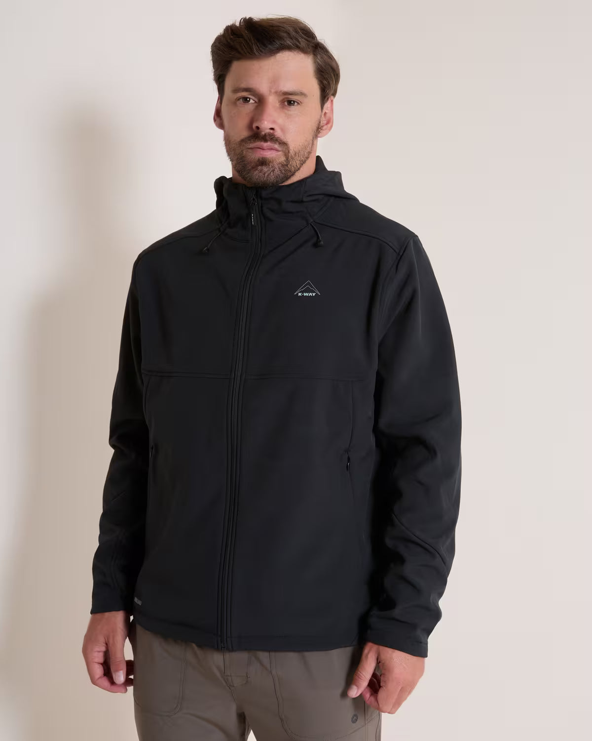 K-WAY Men's Aiden 2-Ply Softshell Jacket