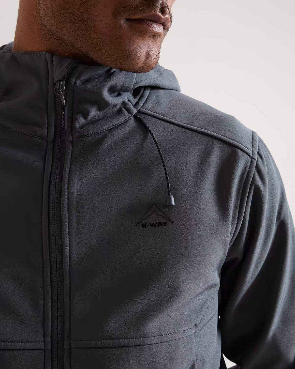 K-WAY Men's Aiden 2-Ply Softshell Jacket