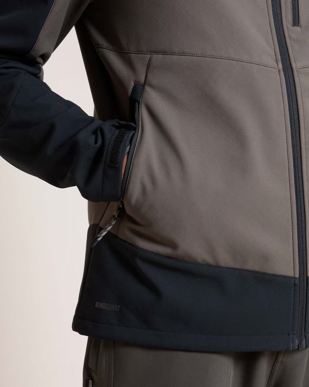 K-WAY Men's Wolf 3-Ply Hooded Softshell Jacket