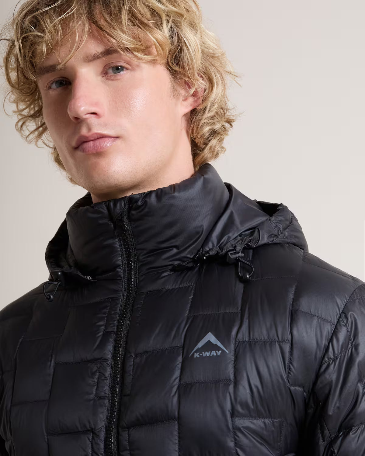 K-WAY Men's Lando Hooded Down Jacket