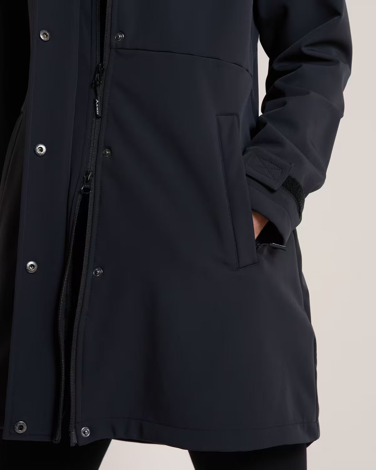 K-WAY Women's Squall Softshell Knee-Length Jacket