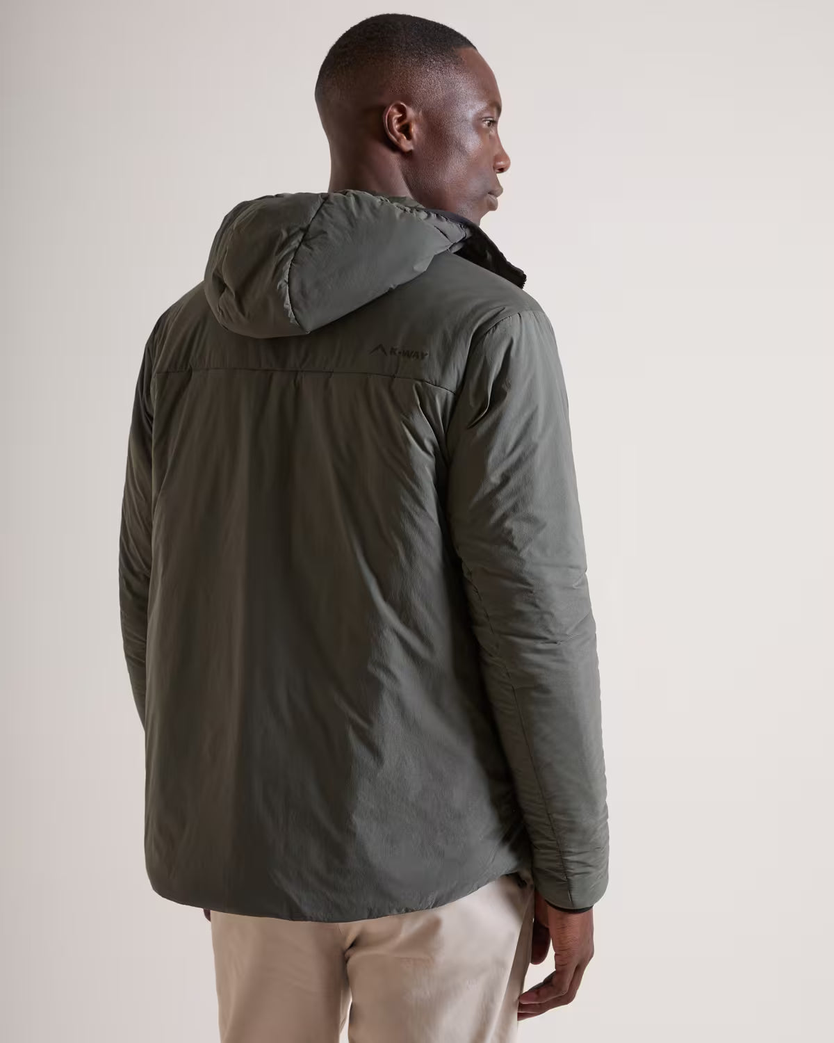 K-WAY Men's Boulder Hooded Puffer Jacket