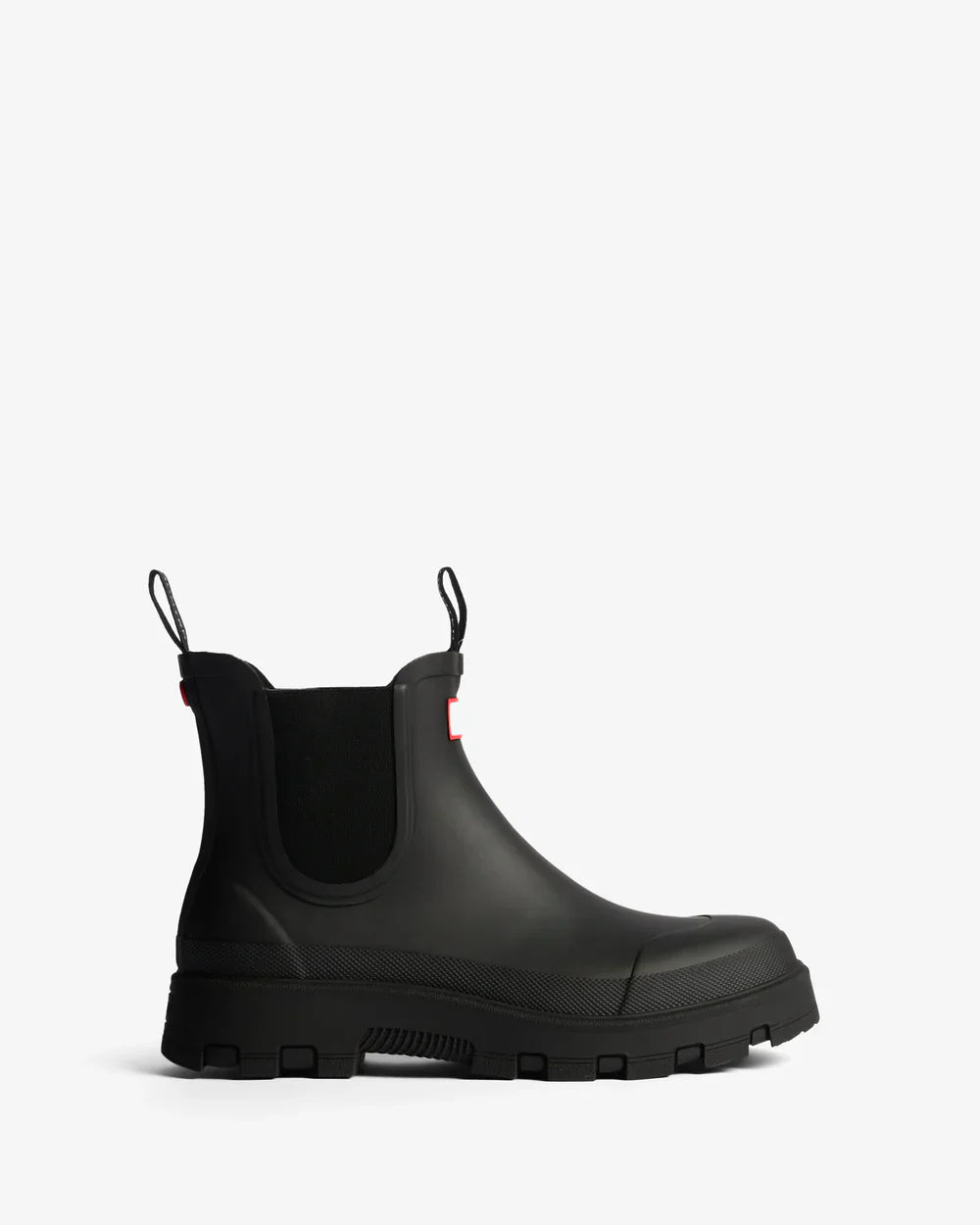 Hunter Unisex black elements elastic chelsea boot