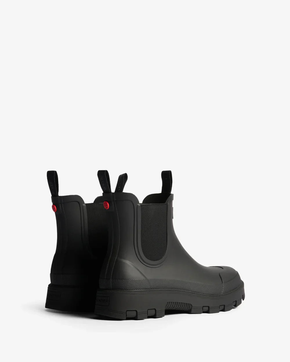 Hunter Unisex black elements elastic chelsea boot