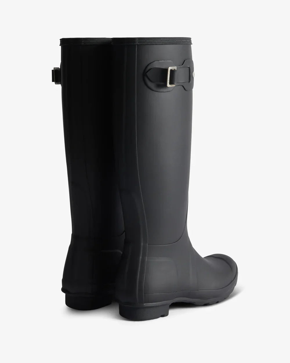 Hunter Women's black tartan lining tall wellington boot