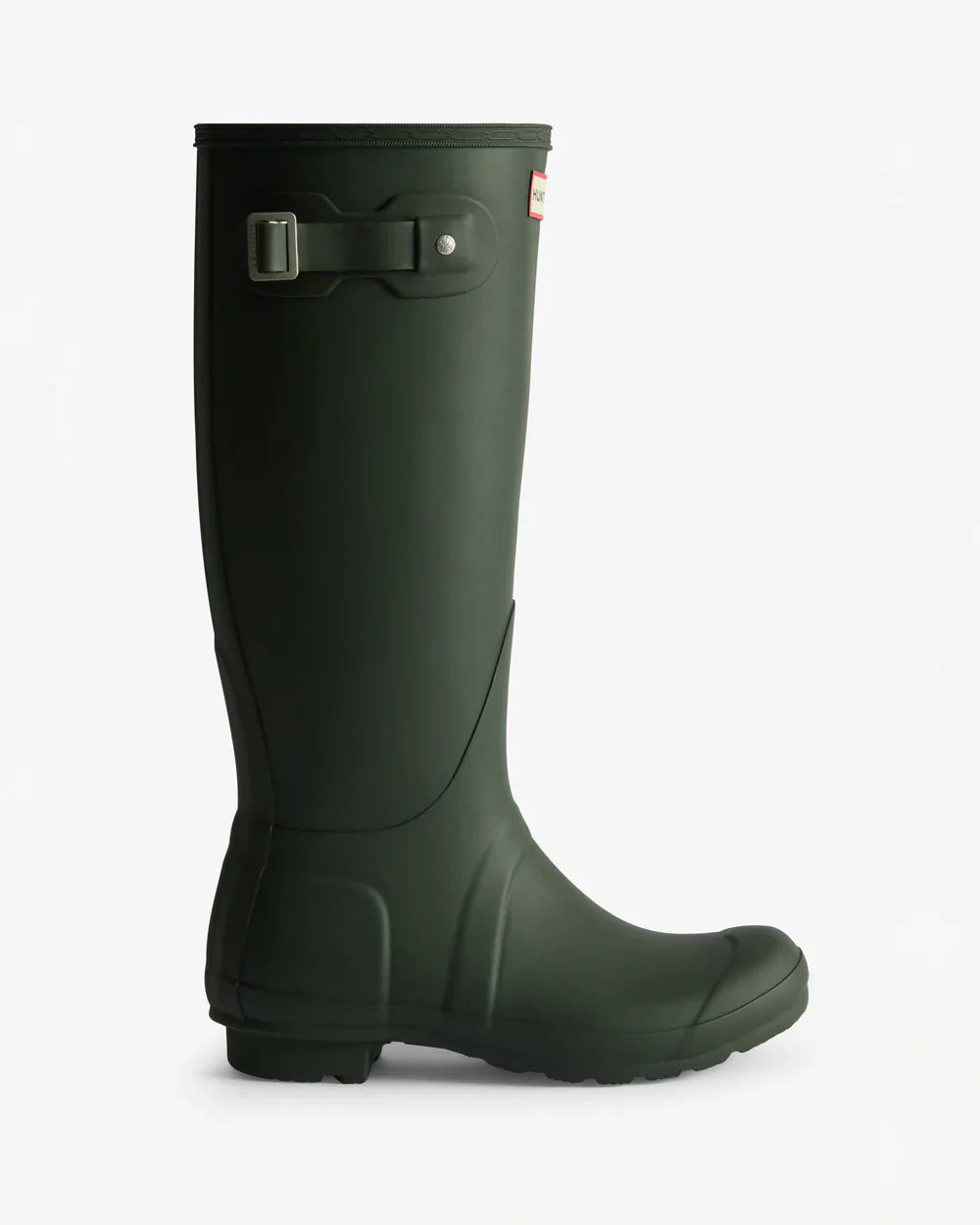 Hunter Women's dark olive tartan lining tall wellington boot