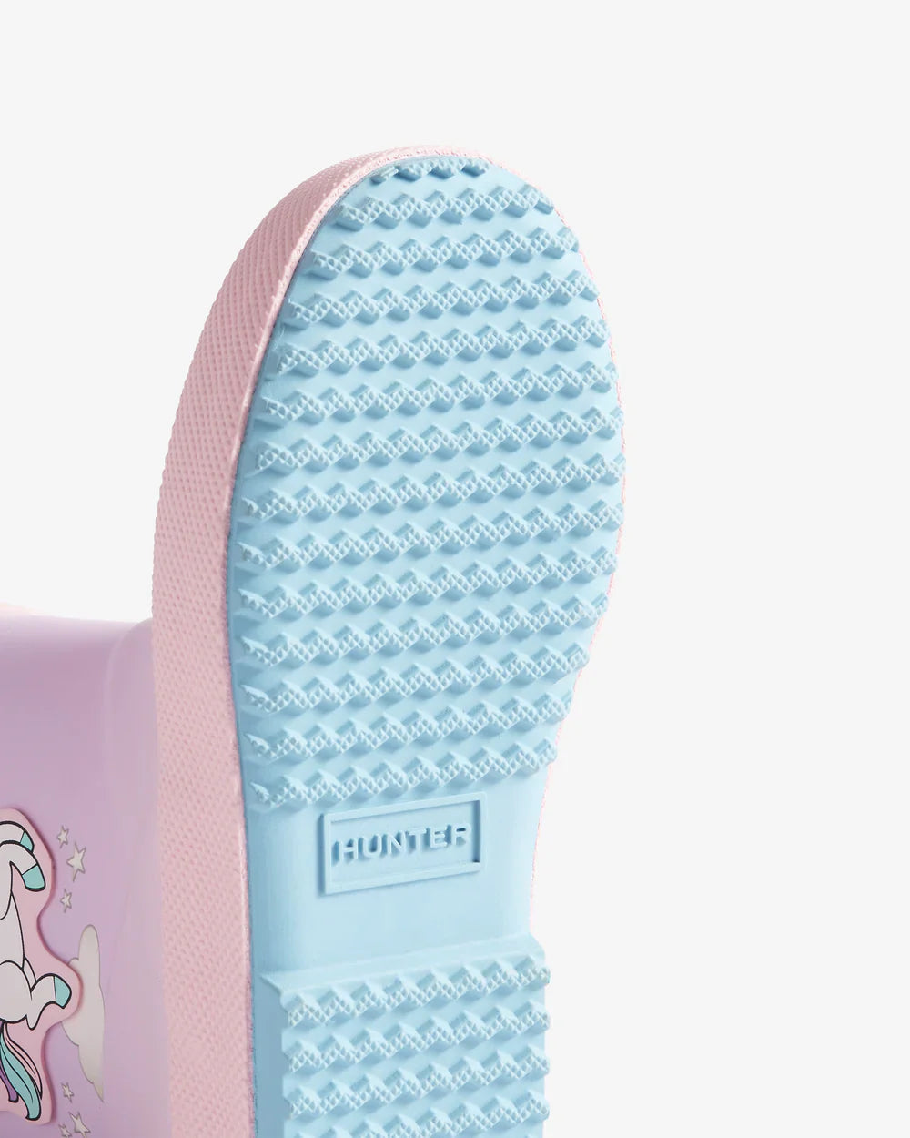 Hunter Original kids first (18 months-8 years) parfait pink unicorn print wellington boot