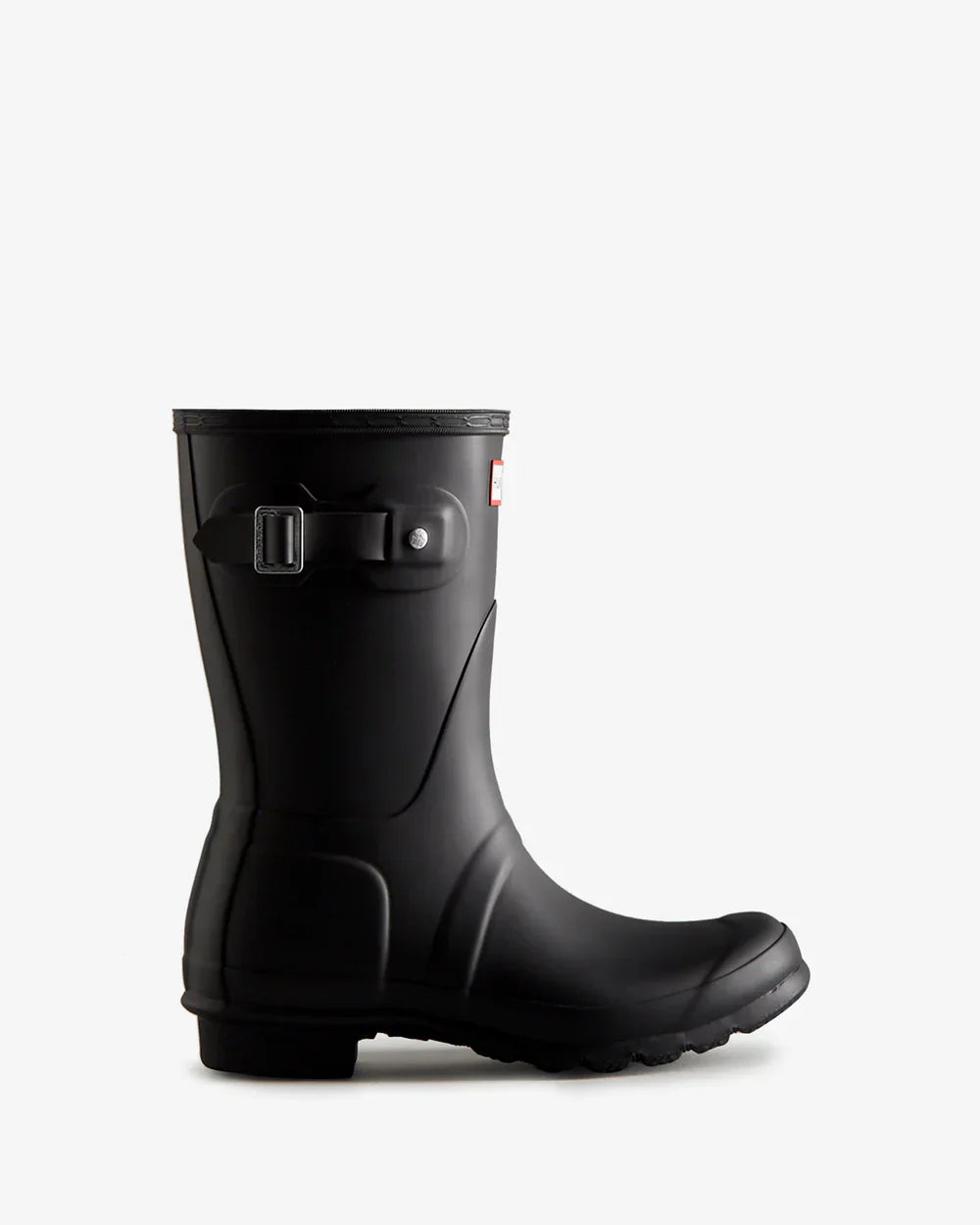 Hunter Women's black original short wellington boot