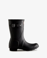 Hunter Women's black original short wellington boot