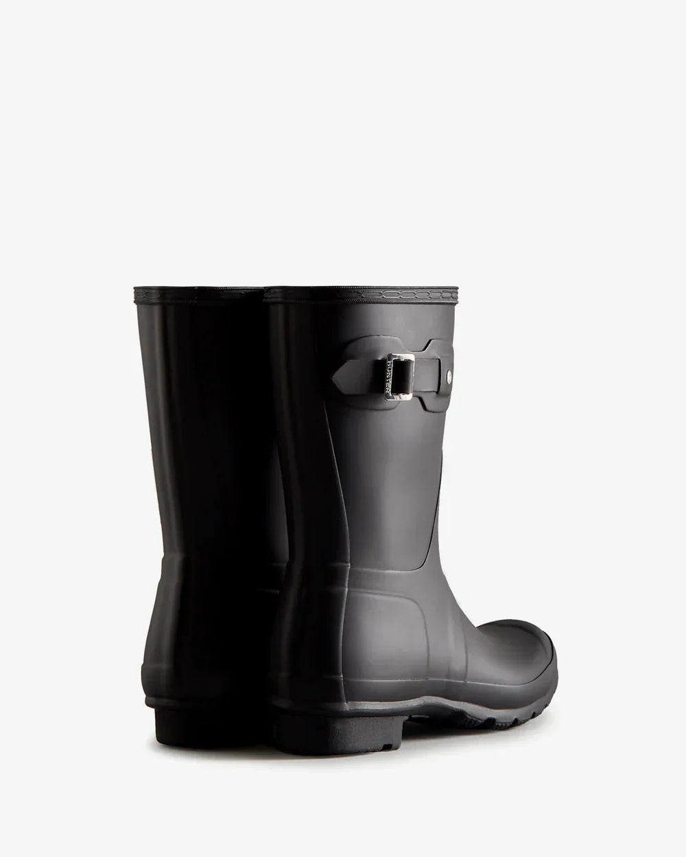 Hunter Women's black original short wellington boot