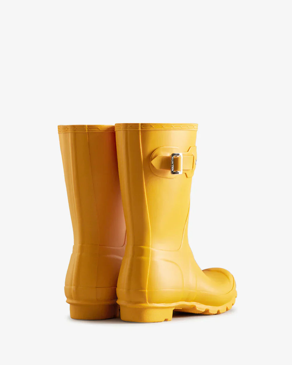 Hunter Women's yellow original short wellington boot