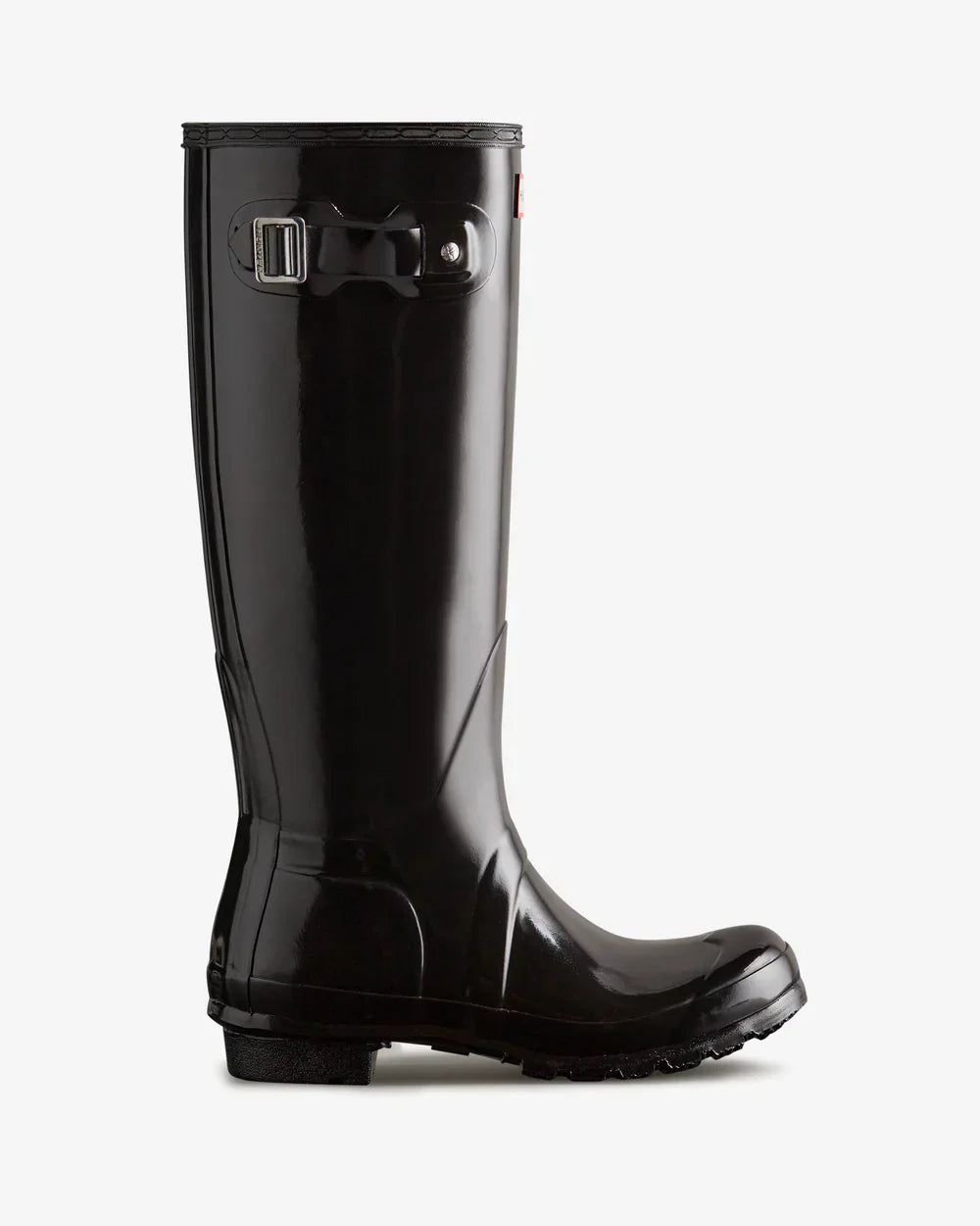 Hunter Women's black original tall gloss wellington boot