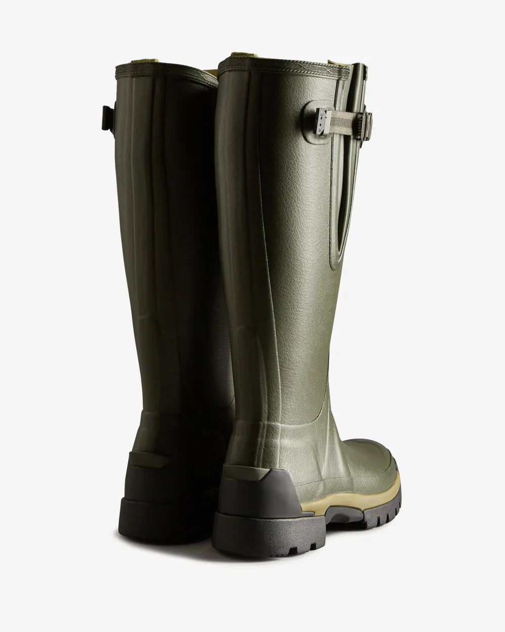 Hunter Women's dark olive balmoral adjustable 3mm neoprene wellington boot
