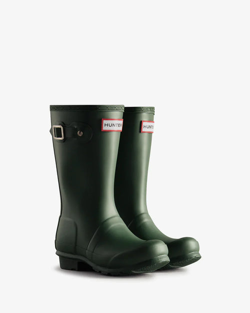Hunter Original big kids (5-11 years) hunter green wellington boot