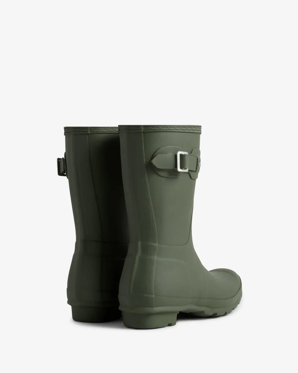 Hunter Women's dark olive original short wellington boot
