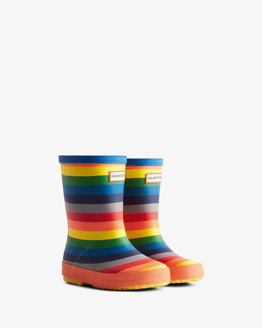 Hunter Original kids first (18 months-8 years) rainbow wellington boot