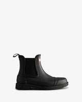 Hunter Women's black commando chelsea boot