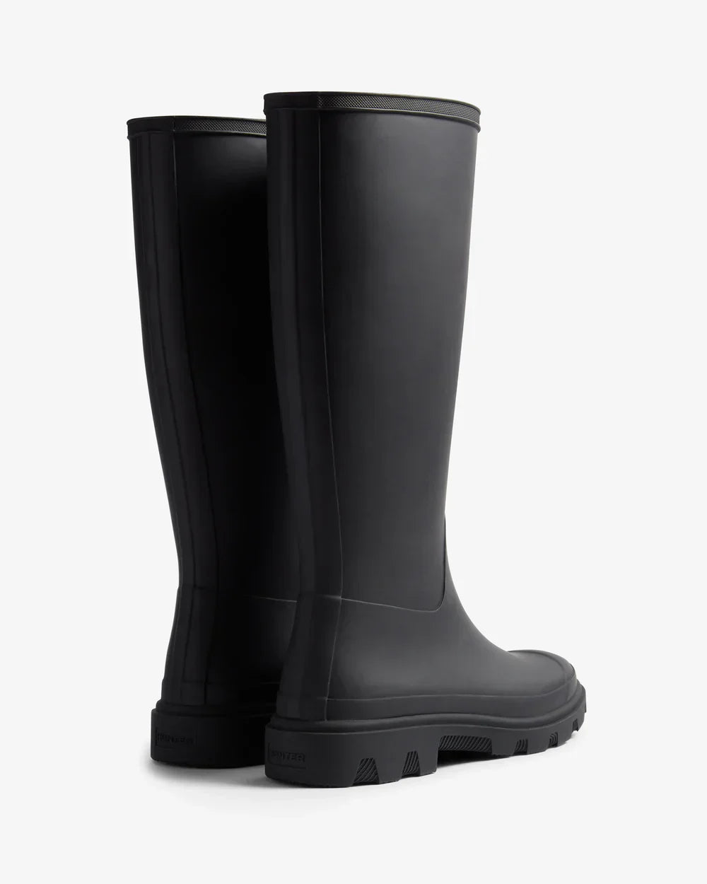 Hunter Unisex black downpour tall wellington boot