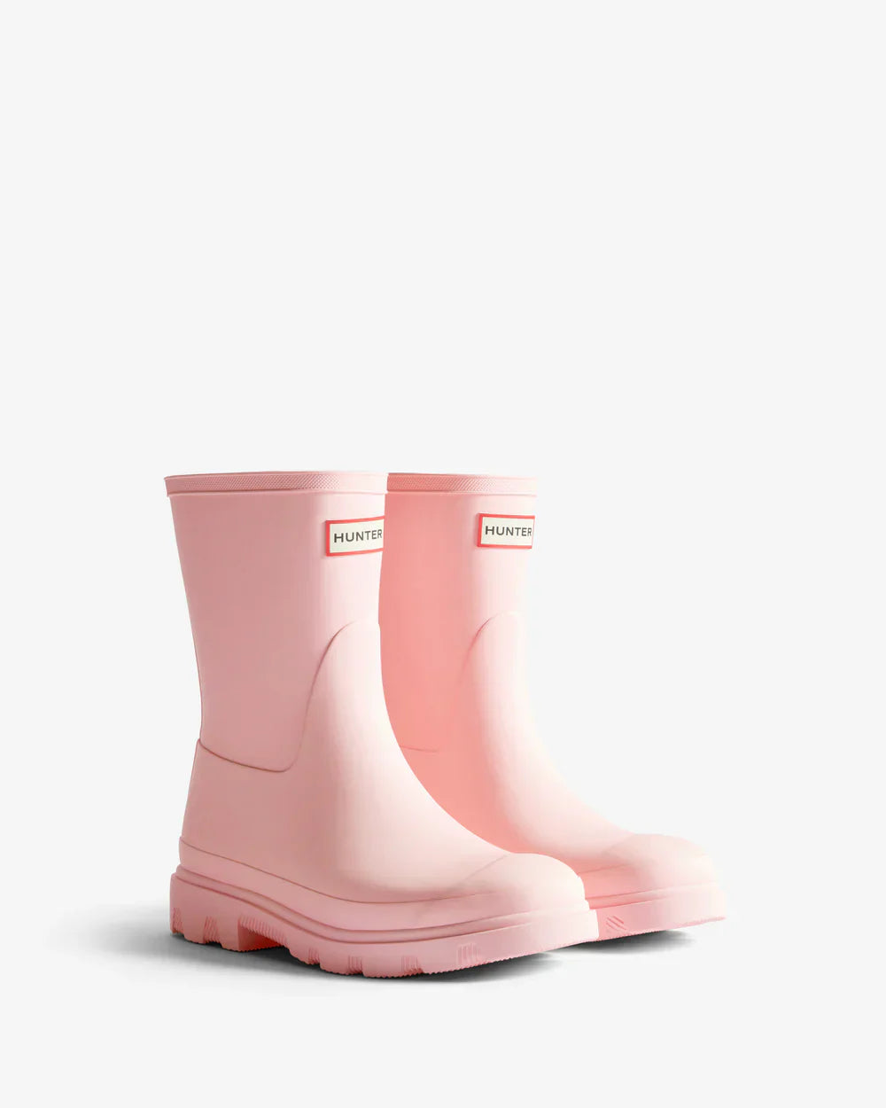 Women's parfait pink downpour short wellington boot