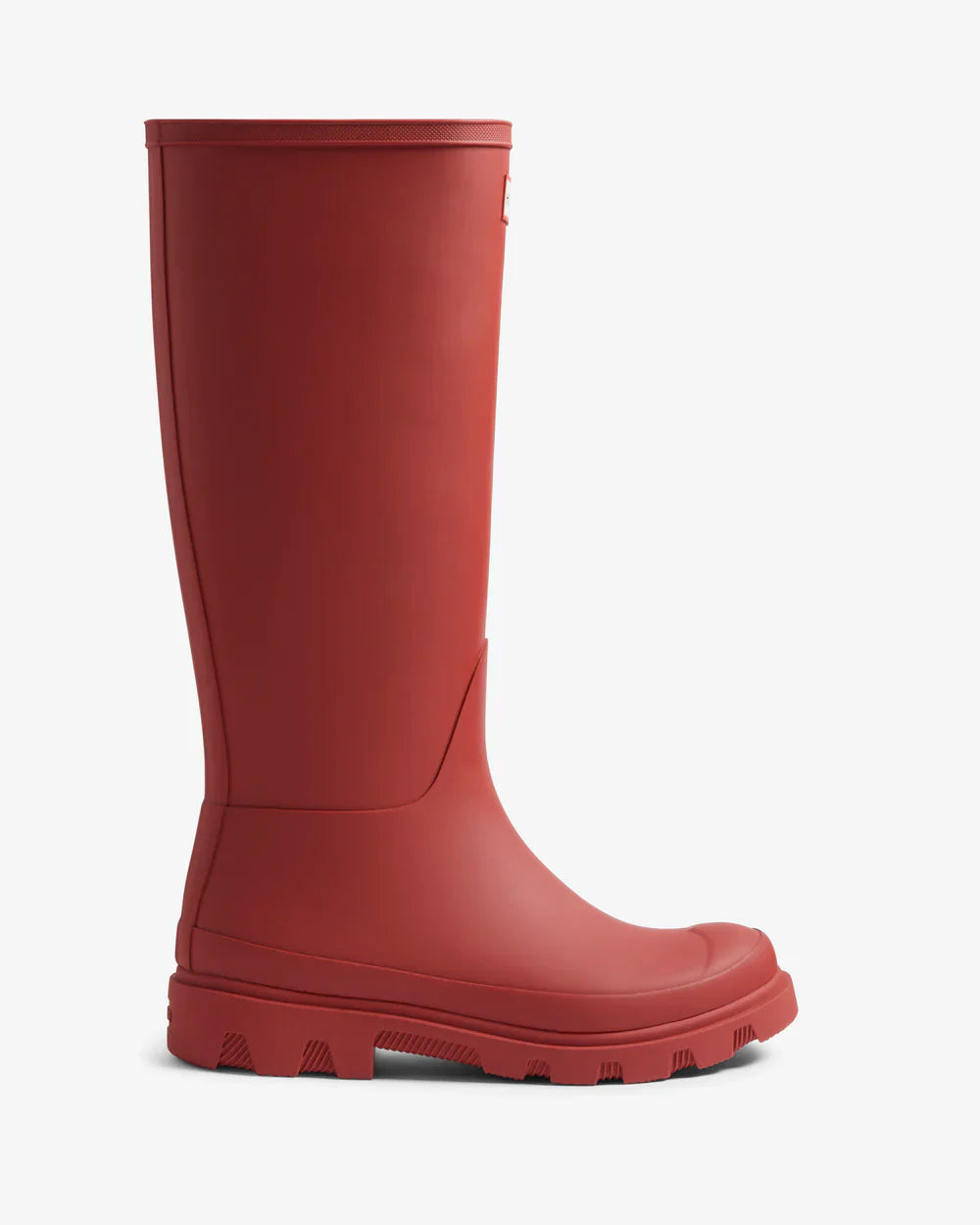 Hunter Women's military red downpour tall wellington boot
