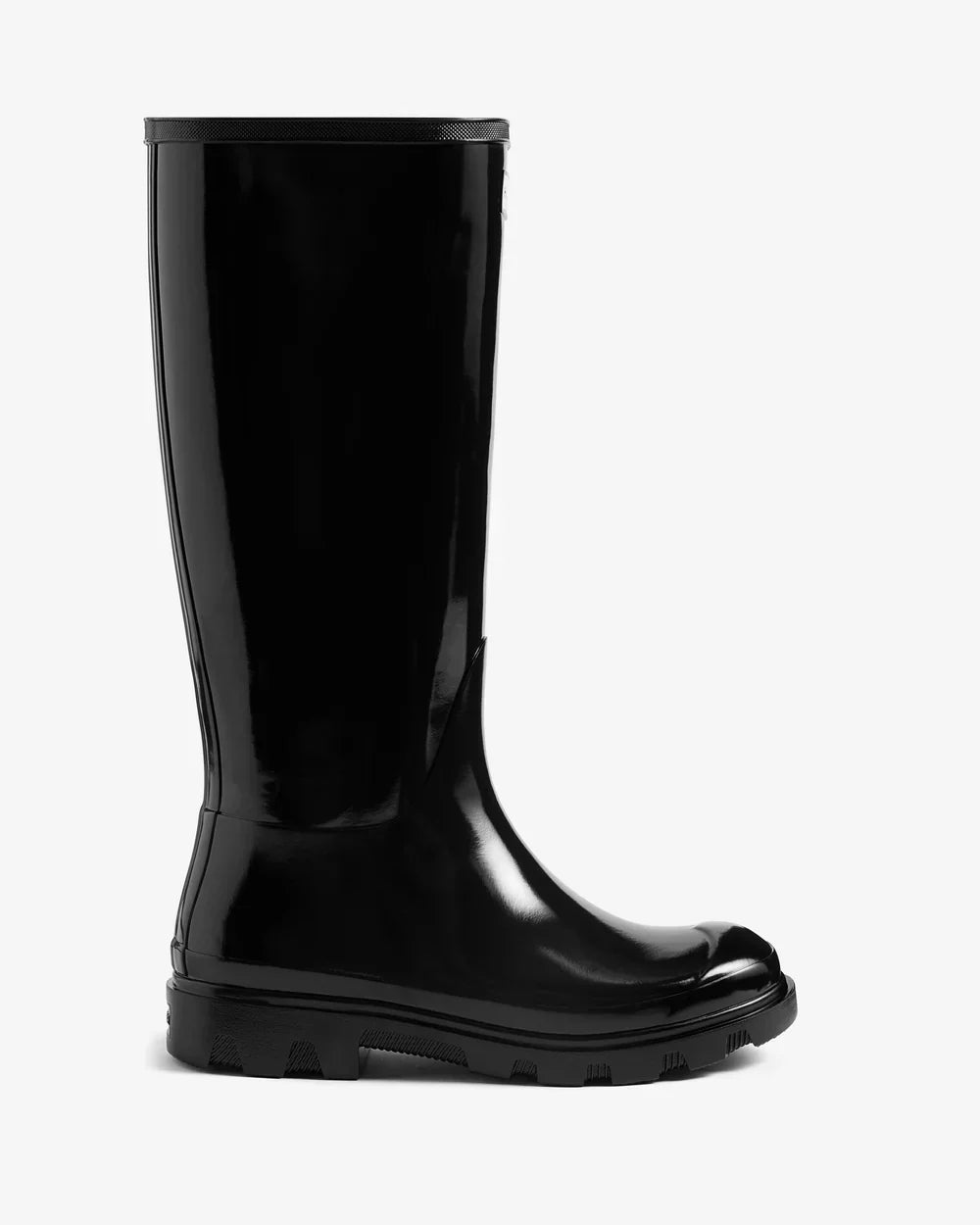 Hunter Women's black downpour tall gloss wellington boot