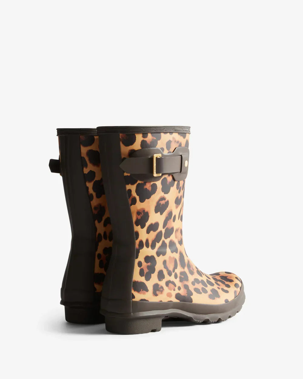 Hunter Women's original short leopard print boot